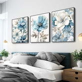 Toile - Blue Flowers
